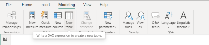 Create Caledar Table using DAX
